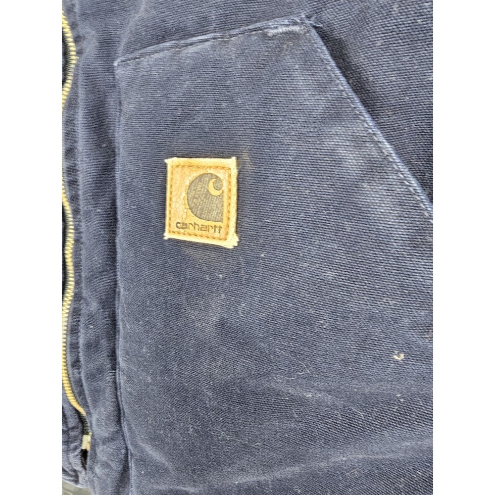 Vintage Carhartt Quilt-Lined Artic Vest "Midnight Blue" V02 MDT Mens LG USA Made - Picture 9 of 16